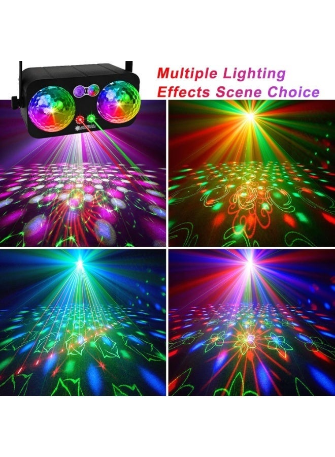 WALALLA Party Lights Dj Disco Ball Light with 3m USB Cable 5V/3A Sound Activated Strobe Stage Lighting for Parties Indoor Dance Club Birthday Karaoke New Years Rave Show - Image 3